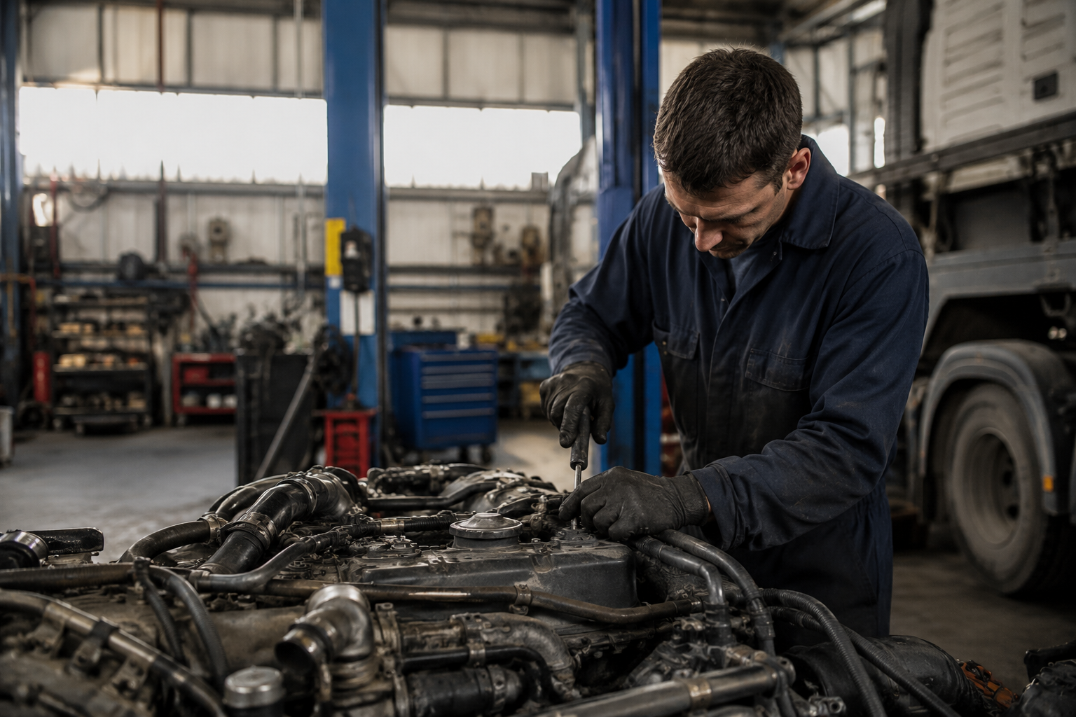 Local mechanic at work
